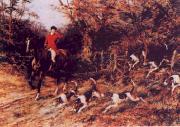 Heywood Hardy Calling the Hounds Out of Cover oil painting